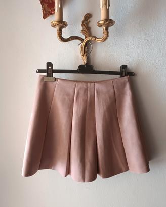 Minigonna scamosciata Rosa cipria ~ XS/S