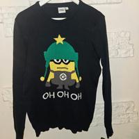 maglione natale minions taglia M