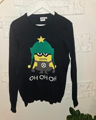 maglione natale minions taglia M