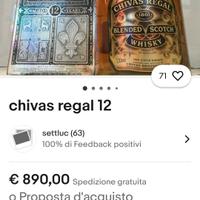 chivas regal 1.50 liter del 1980