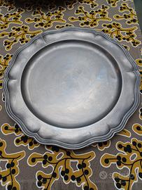vassoio in peltro 