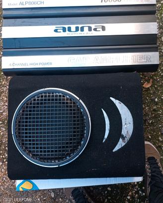 Sistema audio stereo auto