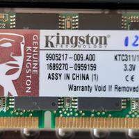 Ram pc portatile computer memorie 128 133 Memory