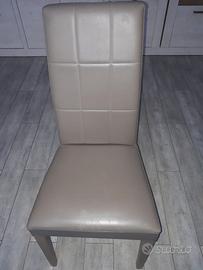 sedie 2 in finta pelle