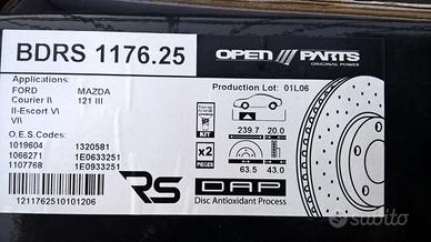 Dischi freno forati e ventilati per FORD e Mazda