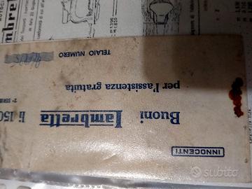 tagliando assistenza meccanica lambretta vintage 