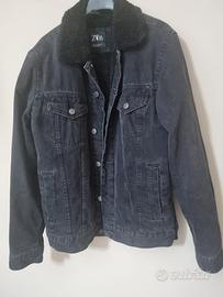 Giacca jeans Zara sherpa taglia M