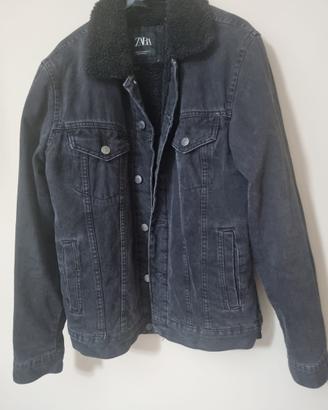 Giacca jeans Zara sherpa taglia M
