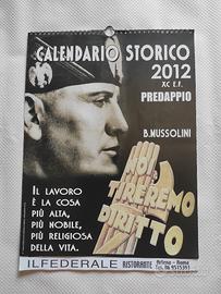 calendario Mussolini anno 2012