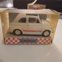 Fiat 500 scala 1:48 bianca Kinsmart - VINTAGE