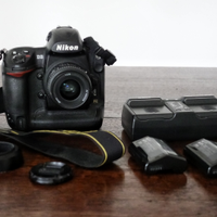 Nikon D3 con ottica Nikkor 35mm