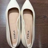 Ballerine colore panna marca Furla tg. 37 e mezzo