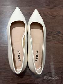 Ballerine colore panna marca Furla tg. 37 e mezzo
