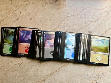 Lotto 100 Terre Base FOIL di Magic: The Gathering