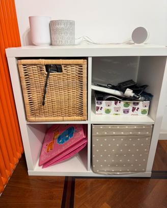 Mobile ikea bianco 4 cubi