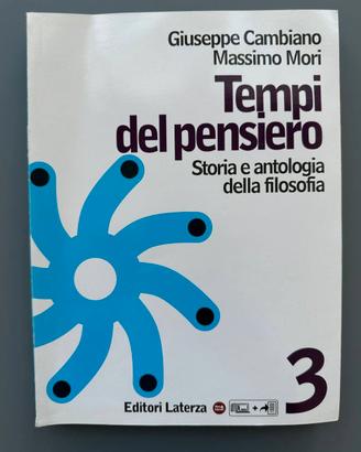 Tempi del pensiero Vol. 3 Cambiano, Mori, Laterza