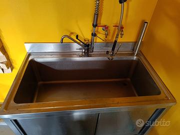 Lavabo acciaio inox