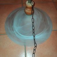 Lampadario in vetro lavorato – Stile Murano – Ø 30