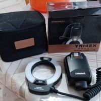 flash anulare autom. yongnuo yn14ex nuovo x canon