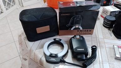 flash anulare autom. yongnuo yn14ex nuovo x canon