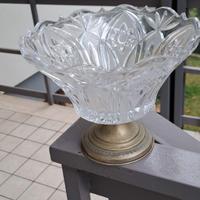 Centrotavola cristallo e argento