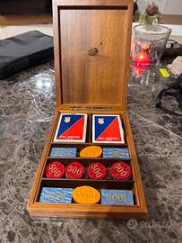 scatola vintage Dal Negro per il poker