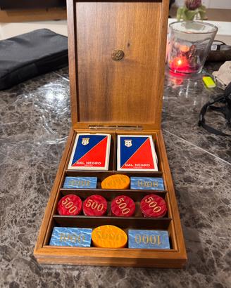 scatola vintage Dal Negro per il poker