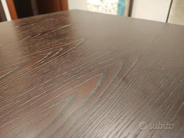 Tavolo da pranzo allungabile in legno wengé 180/24