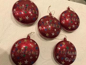 Palle Natalizie schiacciate in vetro Nuove