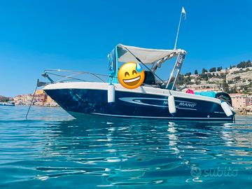 Barca open mano marine 18.50 motore 100cv Mercury
