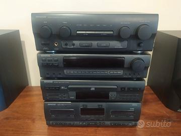 KENWOOD PERLA NERA IMPIANTO STEREO HIFI VINTAGE