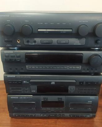 KENWOOD PERLA NERA IMPIANTO STEREO HIFI VINTAGE
