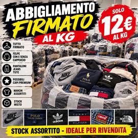 Stock Abbigliamento Firmato Usato al Kg di Grado A