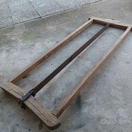 DA COLLEZIONE ANTICA SEGA A TELAIO PER TRONCHI