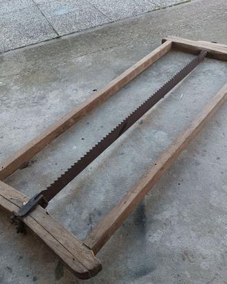 DA COLLEZIONE ANTICA SEGA A TELAIO PER TRONCHI