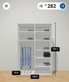 Armadio ikea platsa