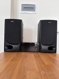 Impianto audio Peaq bluetooth con casse Sony