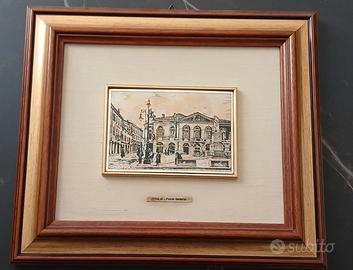 Quadro vintage Wenk in argento 800