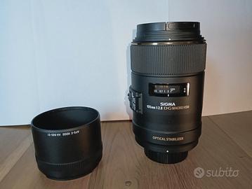 Sigma 105mm f/2.8 EX DG OS HSM Macro per Nikon F