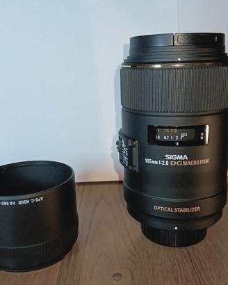 Sigma 105mm f/2.8 EX DG OS HSM Macro per Nikon F