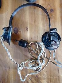 .MILITARIA , CUFFIE e microfono SECONDA GUERRA 