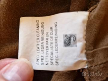 giacca pelle scamosciata