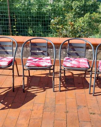 Set di 6 sedie da giardino - Nuove e mai usate