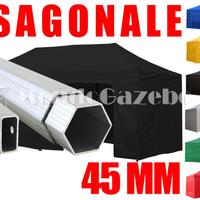 Gazebo stand 3x6 ALU 45 stand fiera copertura