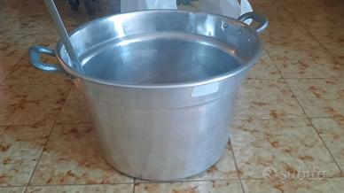 Pentolone in alluminio con schiumarola