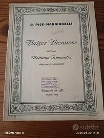 SPARTITO MUSICALE PER PIANOFORTE EDIZIONE CARISCH
