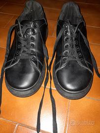 SNEAKERS NERE "Dark Linght" CON SUOLA ALTA - N.40