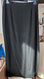 gonna lunga in lana con spacco 