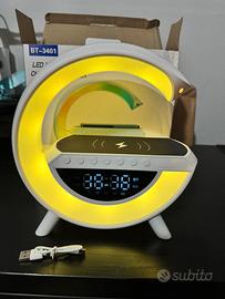 4 in 1 Lampada Speaker Caricatore e Sveglia