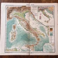 Cartine Geografiche Antiche Paravia - Anni 1912/14